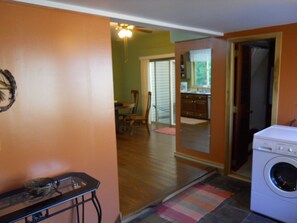 The entryway...looking into the dining area.