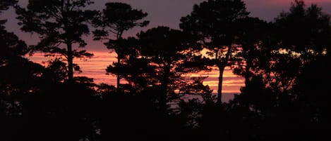 amazing sunsets and ocean view from the house and deck