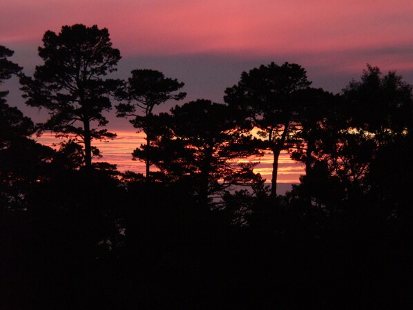 amazing sunsets and ocean view from the house and deck
