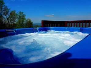 hot tub and view