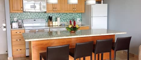 Fully Stocked Kitchen with New Appliances