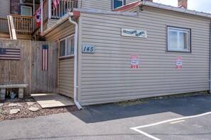 Parking area and Entrance