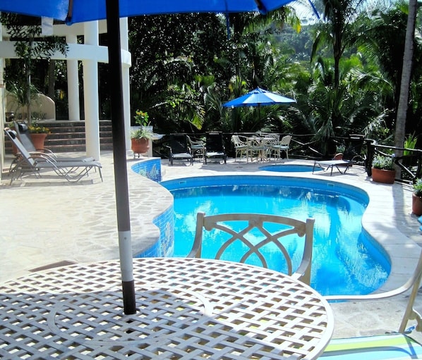 The happiest feature pf the Nido is its proximity to the pool.