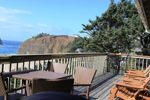 Out door seating and outdoor grills for both units