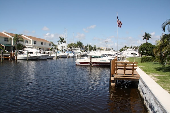 View from our private dock