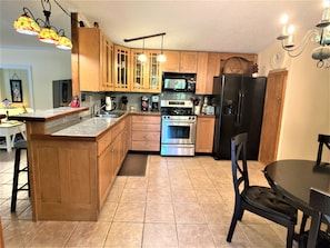 Spacious kitchen. 