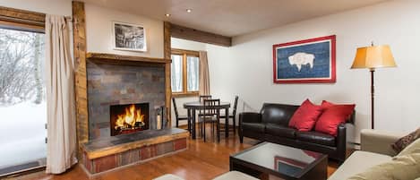Remodeled 2020 with high end finishes throughout and wood burning fireplace