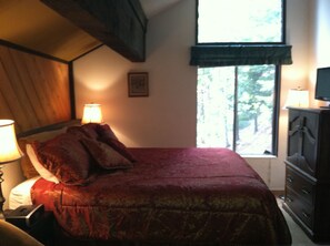 ENCLOSED BEDROOM LOFT WITH KING SIZE BED , TV & FULL BATH
