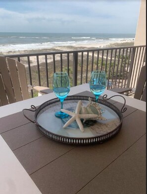 Enjoy a glass of wine at sunset while watching the waves come in...