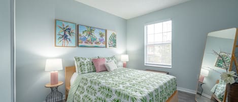Guest bedroom 1 overlooking front of villa