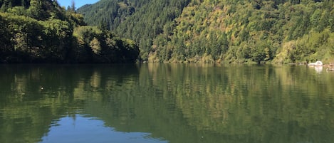 Stunning Umpqua River. Great for swimming in the summer or fishing year round.