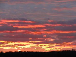 Sunset over Mackinaw City