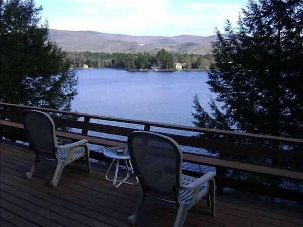 Can you picture yourself here? Our balcony!