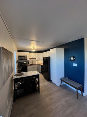 Modern, open, spacious and well appointed kitchen.