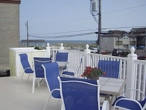 UPSTAIRS PATIO DECK WITH OCEAN VIEW