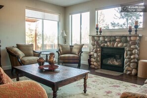Light-filled home with gas fireplace--perfect for gathering friends and family 
