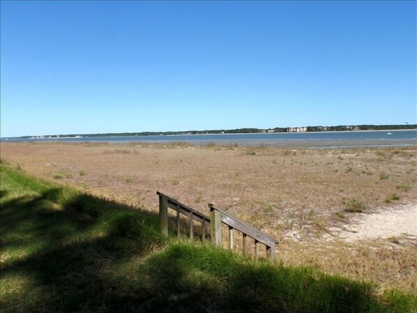 The path to the beach from the back porch