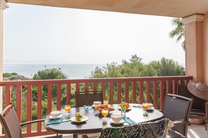 Blick vom Balkon