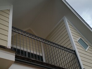 Blick vom Balkon