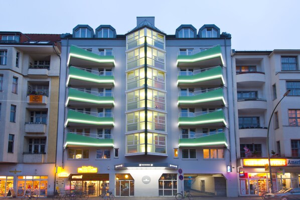 Front of property - evening/night