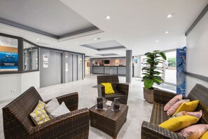 Sittområde i lobbyn