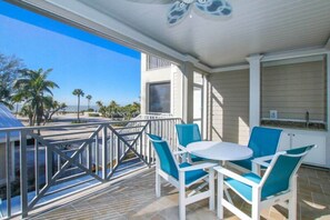 Uitzicht vanaf balkon