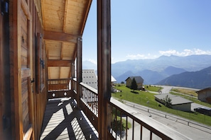 Blick vom Balkon