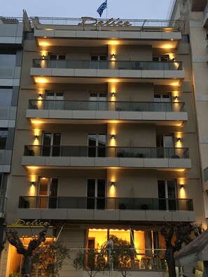 Front of property – evening/night