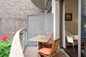 Blick vom Balkon