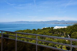 Blick vom Balkon
