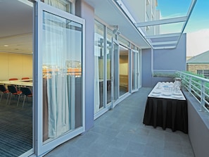 Outdoor banquet area