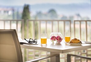 Blick vom Balkon