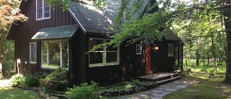 The cabin in summer.