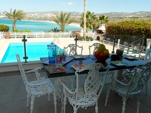 Breakfast on the Veranda. Wake up to an amazing view.