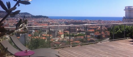 Vue de la terrasse de la maison 