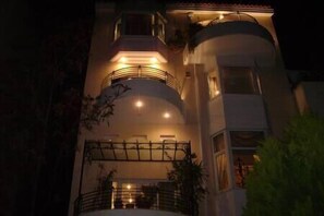 outlooking of vila at night