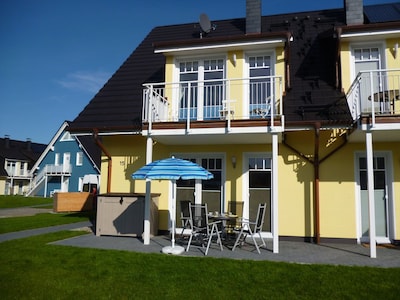 200m bis zum Naturstrand, familienfreundliche EG-Whg mit sonniger Terrasse, WLan