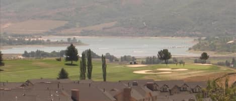 View of Pineview Lake and Golf Course next to the Moose Hollow Condo's.