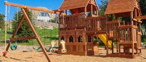 2 Story Playground with Trampoline