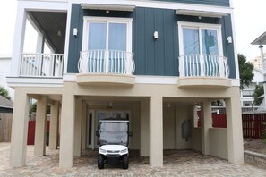 For a Small Additional Fee, You Can Reserve a 6 Seat Electric Golf Cart, Perfect For Cruising to the Beach!