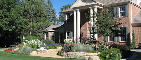 Front of the house and some of the perennial gardens