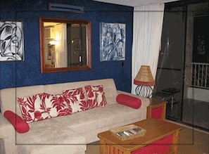 Living Room with European Sleeper Sofa