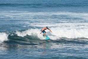 It is so much fun to watch the surfers from your deck - Constant entertainment.