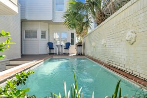 Beautiful 8' X 20' Lap Pool With Ornate Lion Water Falls