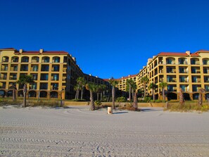 Condos viewed from beach