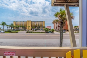 View from the porch, directly across the street from the beach!!!