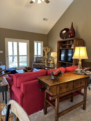 Great room with lake view