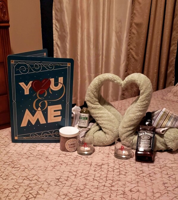 Ask about our Romance Rendezvous only at Hattie's Place, Too design for you!