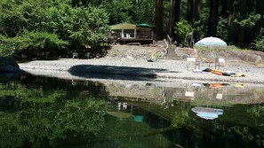 Creekside beach ... swimming and floating.
