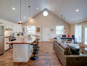 The Kitchen and Living Area